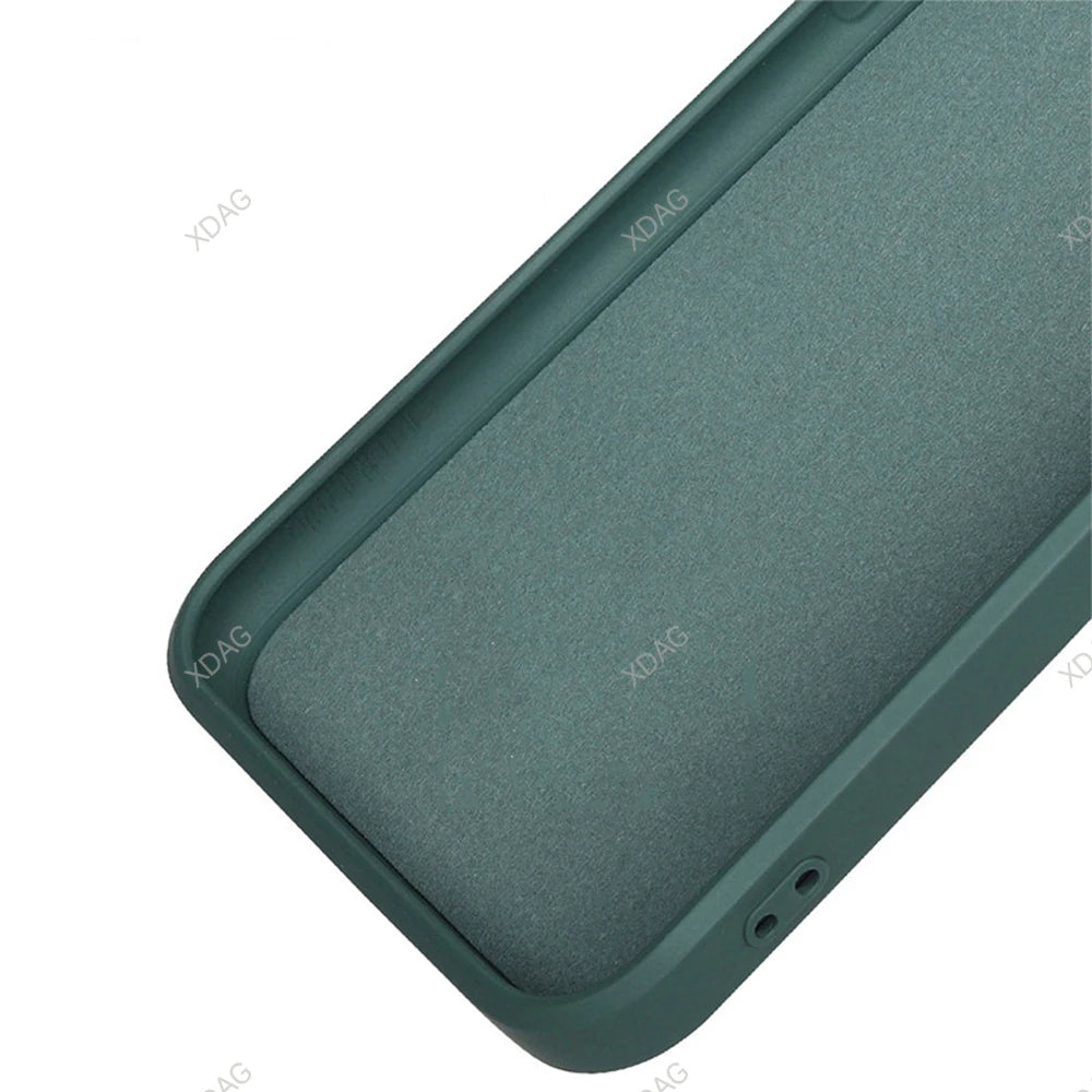 Lens Protection Phone Case for Nothing Phone (1) One 1 6.55" A063 Soft Plain Liquid Silicone Straight Edge Back Cover Candy Bags