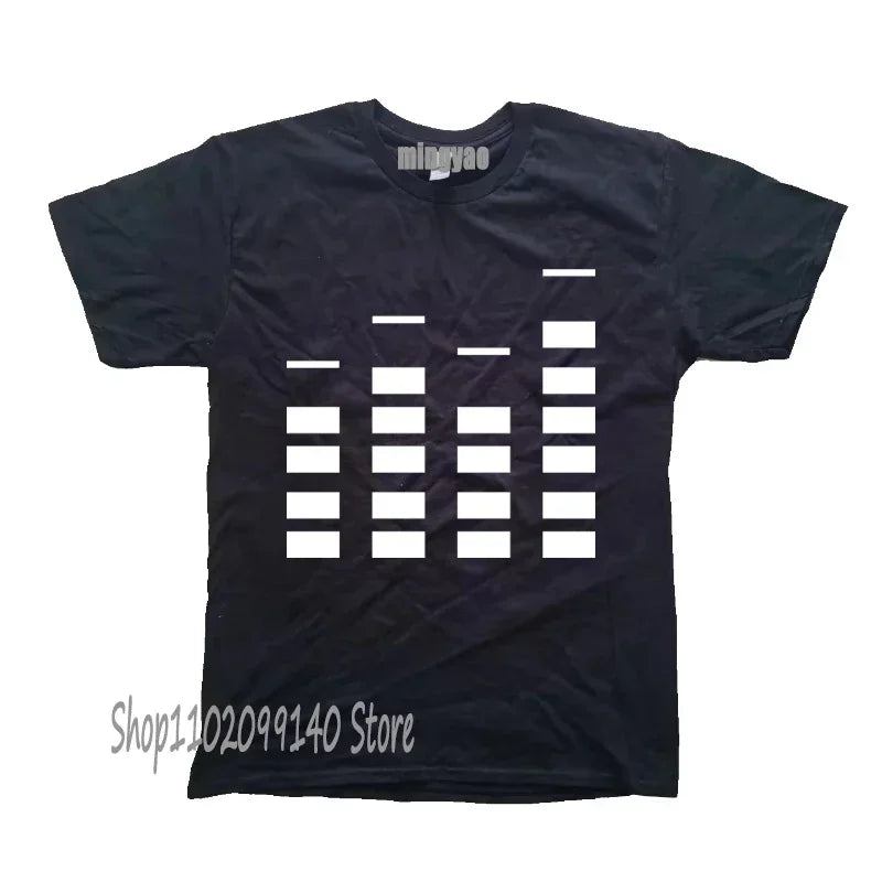 Retro Dj Headphones T Shirt Graphic Streetwear Short Sleeve O-Neck Harajuku Music Techno T-shirt Funny Men Clothing for Ladies