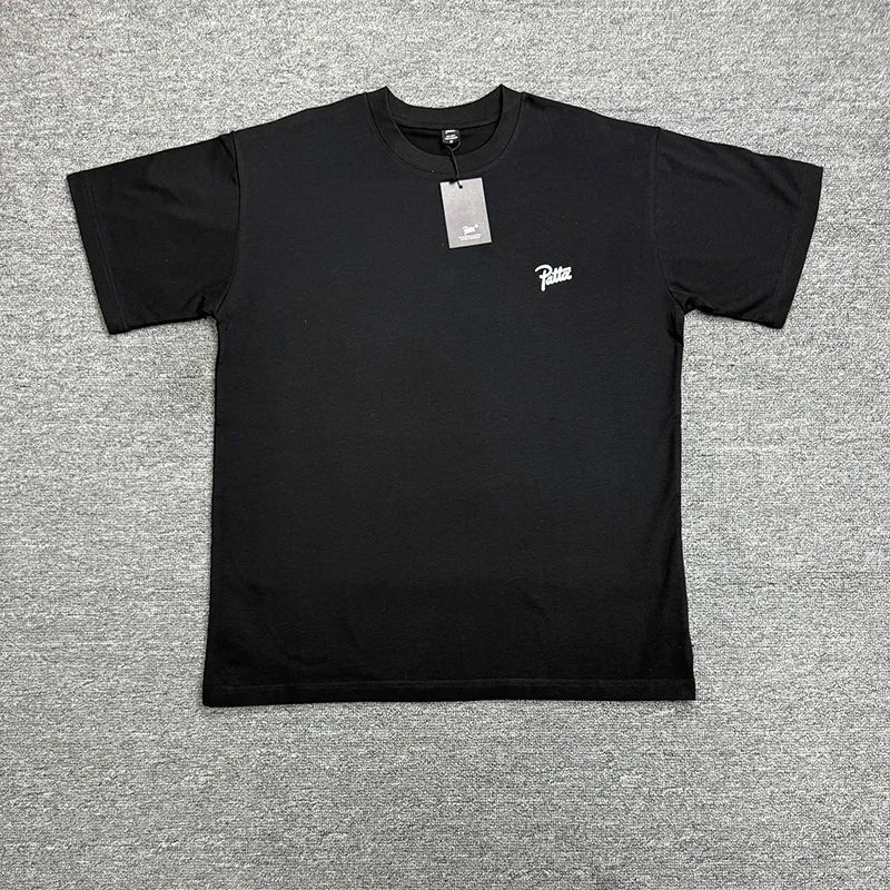 2026 Summer Graphics Logo Print Patta T Shirts Tee High Quality Cotton Black White Loose Top Casual Couple T-Shirt For Men Women