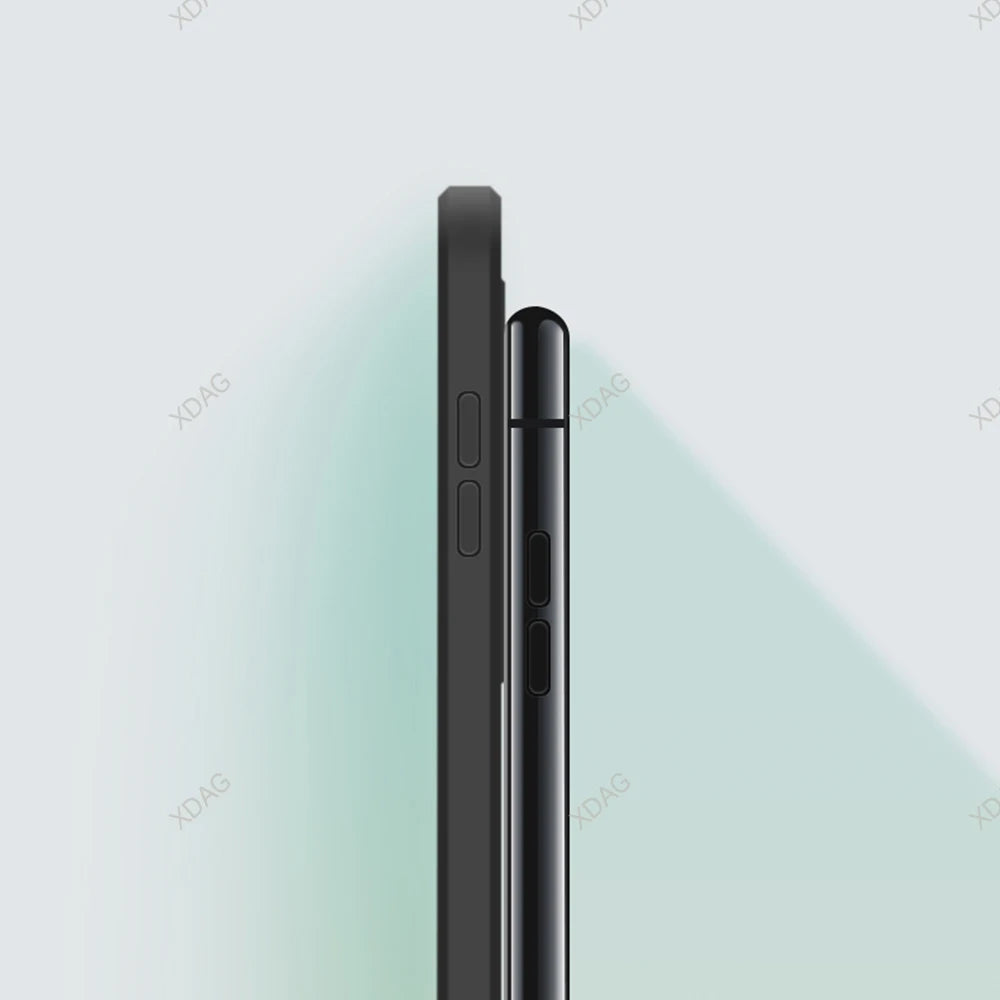 Lens Protection Phone Case for Nothing Phone (1) One 1 6.55" A063 Soft Plain Liquid Silicone Straight Edge Back Cover Candy Bags