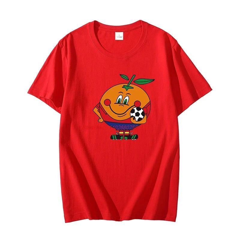 Classic graphic t shirts Spain 82 Cotton Oversized t-shirt short sleeve t-shirts Summer Harajuku O-neck T-shirt Men's clothing