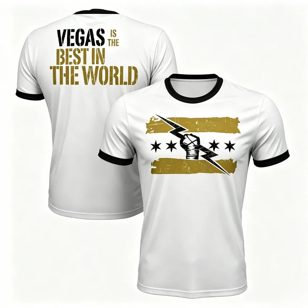 Men Graphic T Shirt Wrestling Style Short Sleeve Streetwear Casual Gym Fitness Tee Printed Summer Sports Top