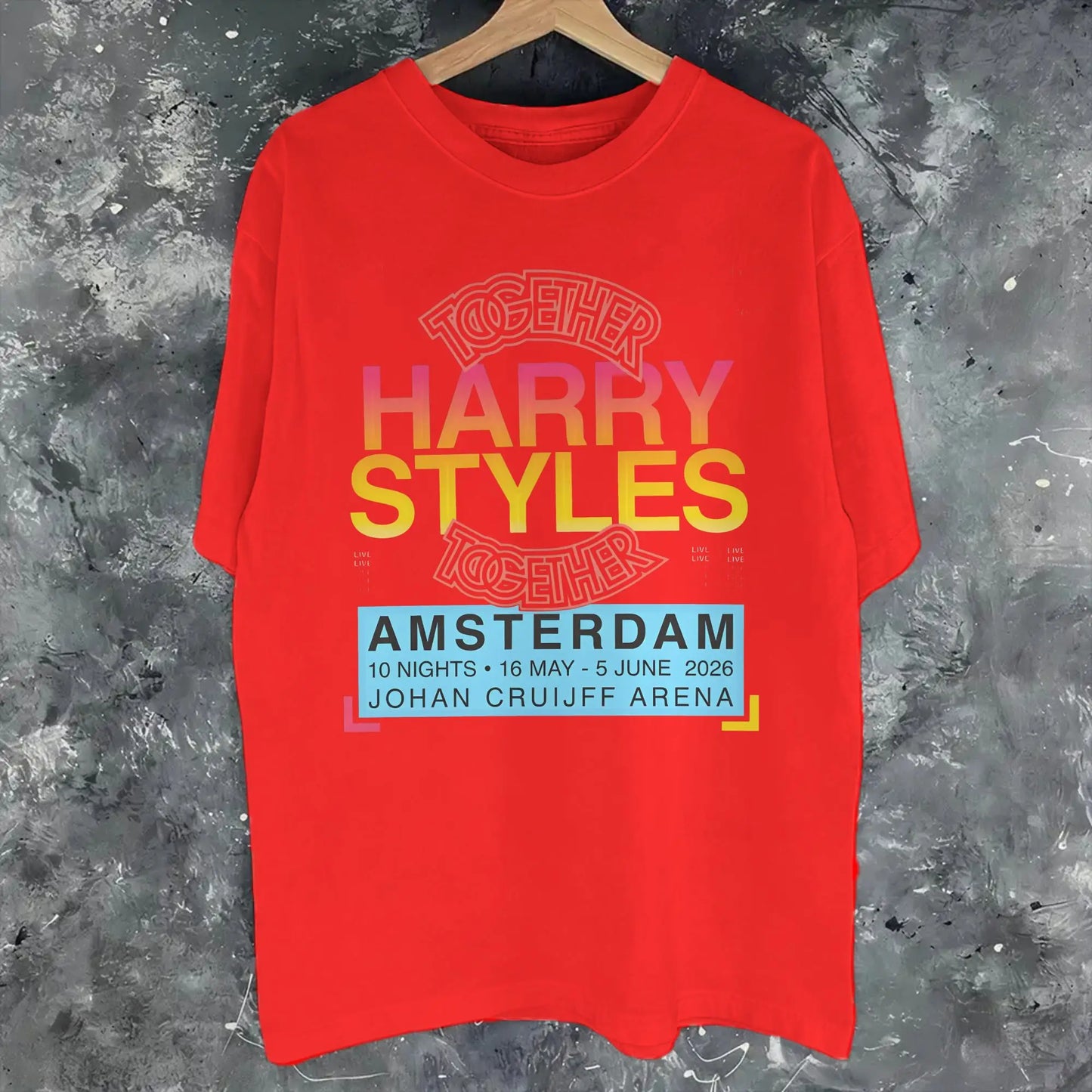 Graphic Printing Harrys Styles we belong Together 2026 T Shirt For Unisex  Cotton Tee Shirt Short Sleeve Clothing