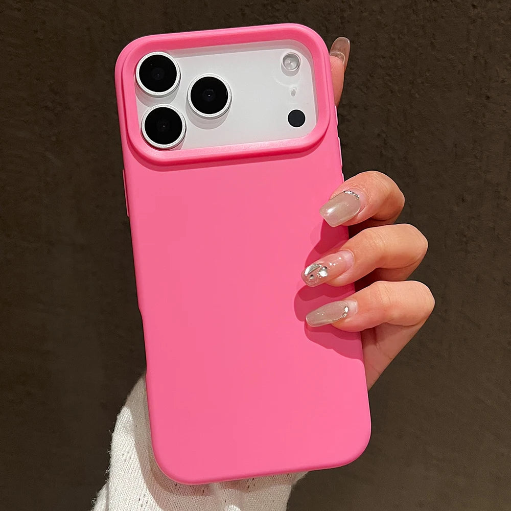 Candy Color Silicone Protective Phone Case For iPhone 17 Pro Max 17 Air 17 Pro Shockproof Matte Soft TPU Bumper Back Cases Cover