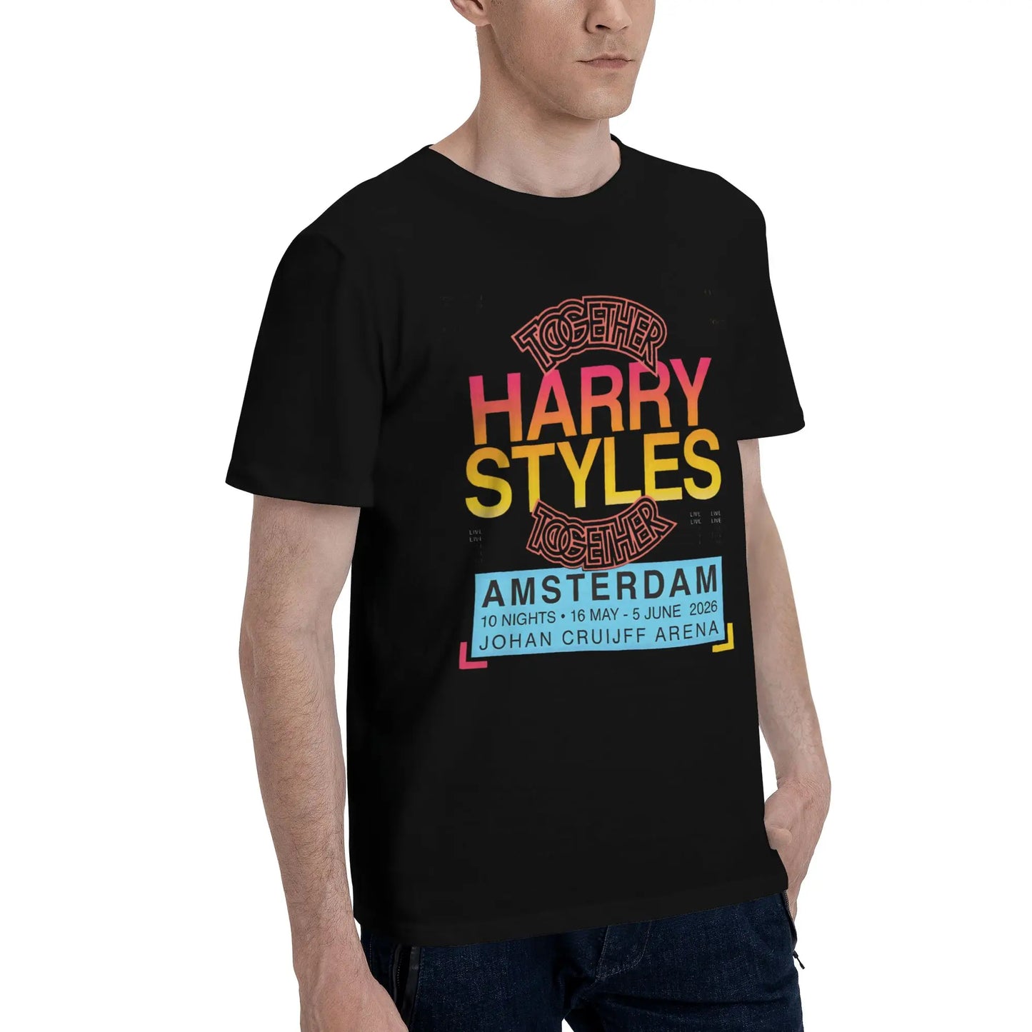 Graphic Printing Harrys Styles we belong Together 2026 T Shirt For Unisex  Cotton Tee Shirt Short Sleeve Clothing