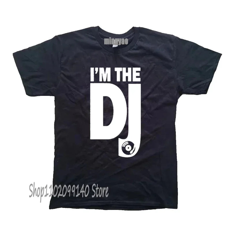 Retro Dj Headphones T Shirt Graphic Streetwear Short Sleeve O-Neck Harajuku Music Techno T-shirt Funny Men Clothing for Ladies