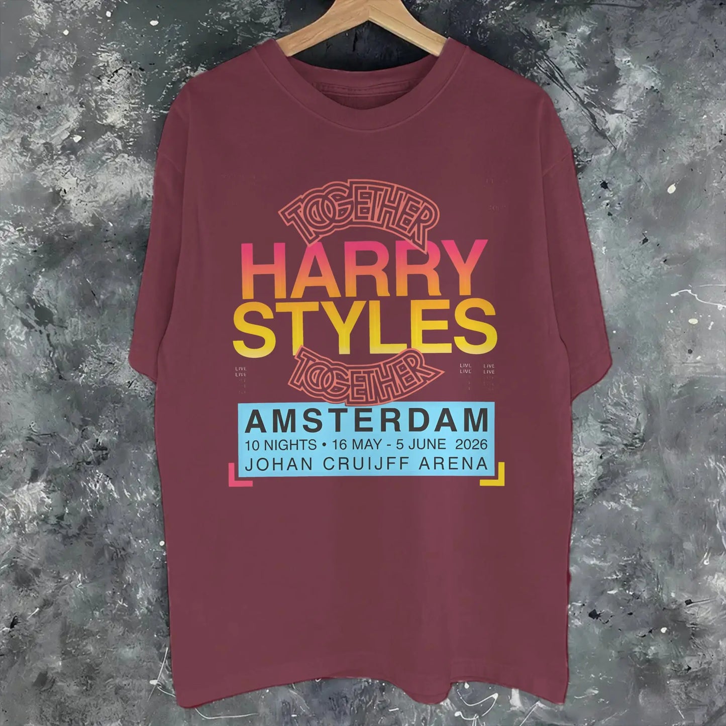 Graphic Printing Harrys Styles we belong Together 2026 T Shirt For Unisex  Cotton Tee Shirt Short Sleeve Clothing