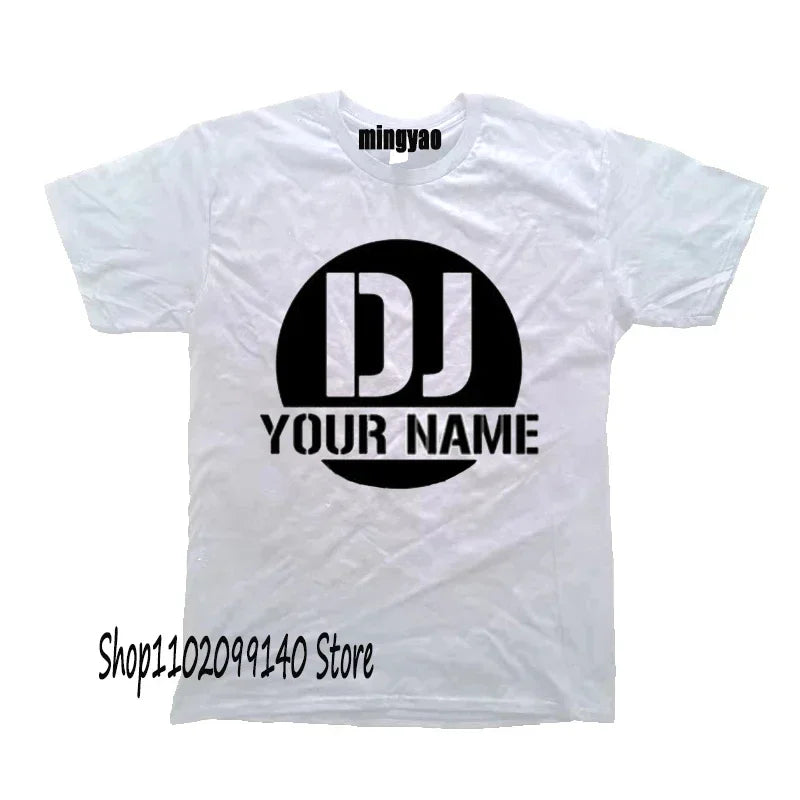 Retro Dj Headphones T Shirt Graphic Streetwear Short Sleeve O-Neck Harajuku Music Techno T-shirt Funny Men Clothing for Ladies