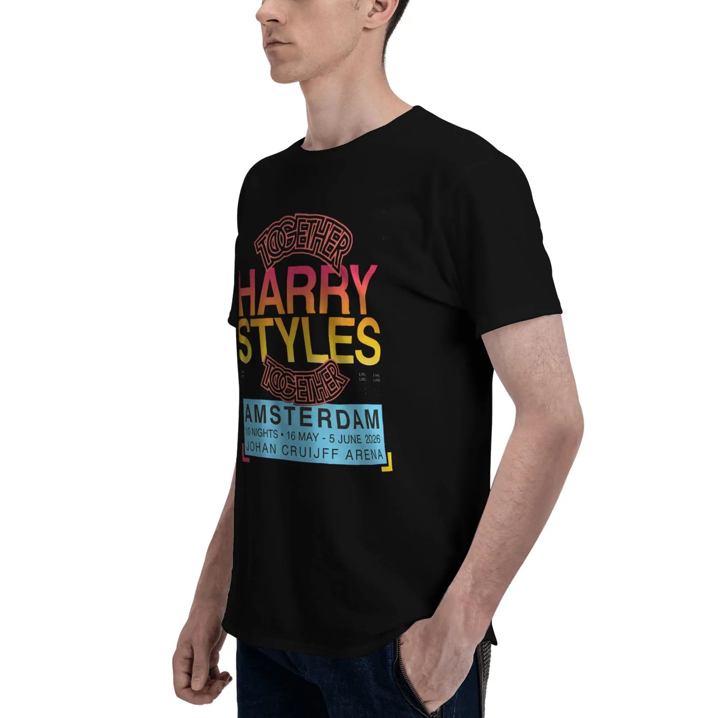 Graphic Printing Harrys Styles we belong Together 2026 T Shirt For Unisex  Cotton Tee Shirt Short Sleeve Clothing