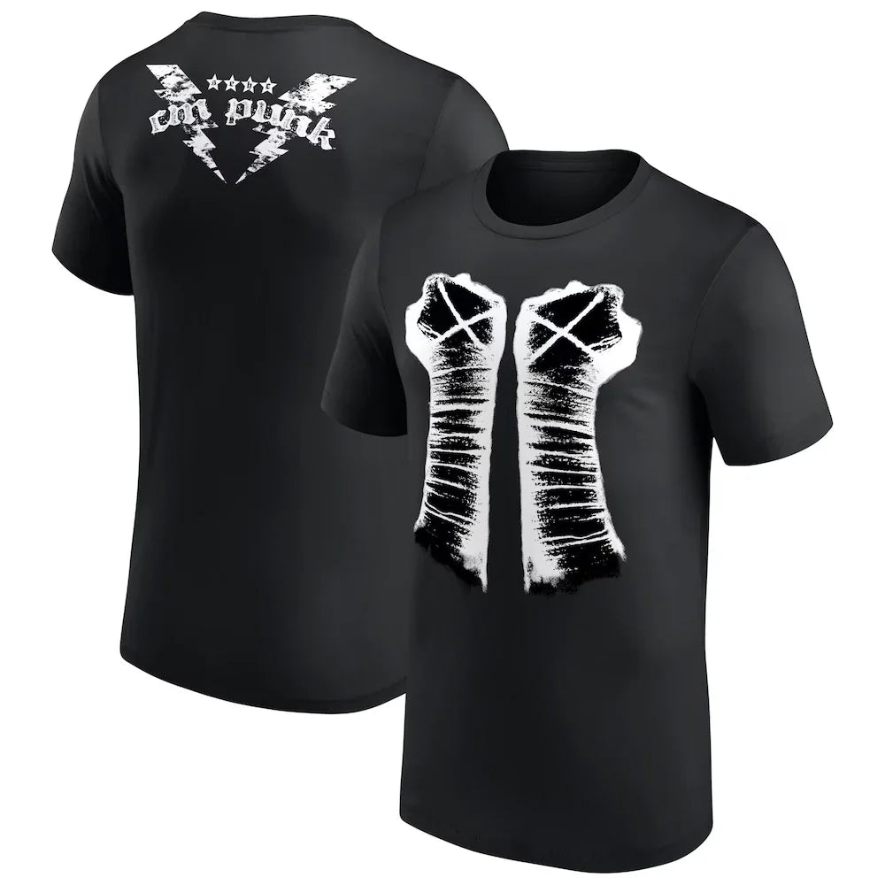 Men Graphic T Shirt Wrestling Style Short Sleeve Streetwear Casual Gym Fitness Tee Printed Summer Sports Top