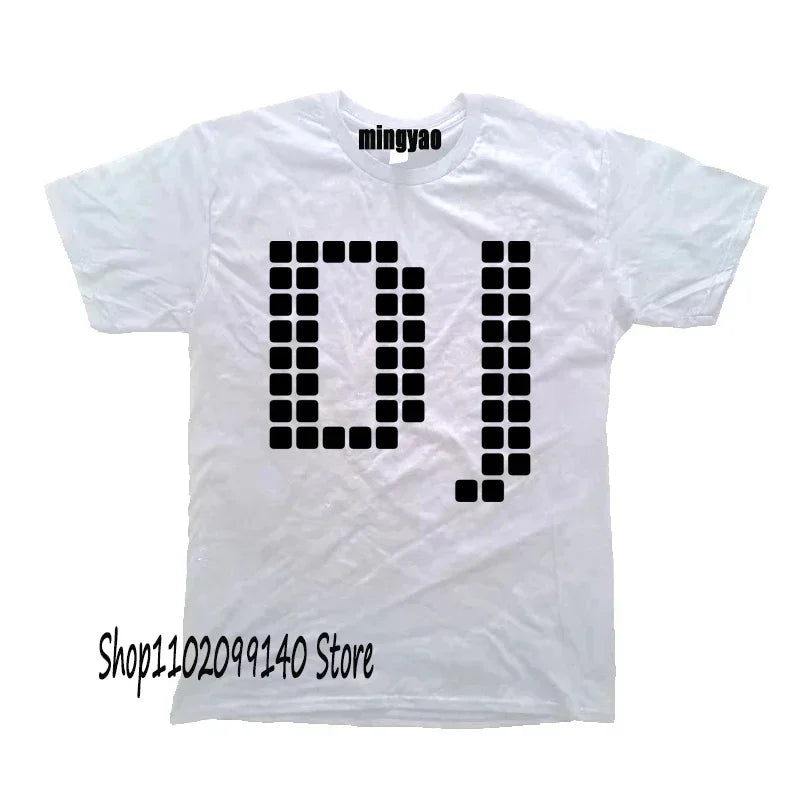 Retro Dj Headphones T Shirt Graphic Streetwear Short Sleeve O-Neck Harajuku Music Techno T-shirt Funny Men Clothing for Ladies