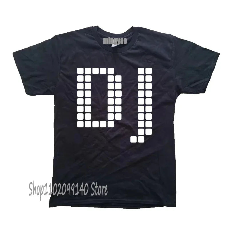 Retro Dj Headphones T Shirt Graphic Streetwear Short Sleeve O-Neck Harajuku Music Techno T-shirt Funny Men Clothing for Ladies