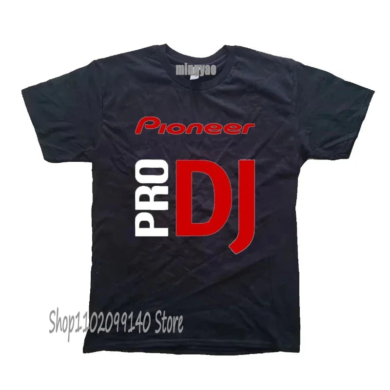 Retro Dj Headphones T Shirt Graphic Streetwear Short Sleeve O-Neck Harajuku Music Techno T-shirt Funny Men Clothing for Ladies
